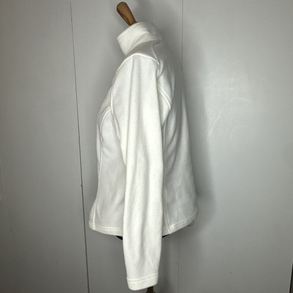 Lands End Womens Polartec Aircore 100 White Textured Fleece 1/4 Zip Pullover S/P - Picture 6 of 9